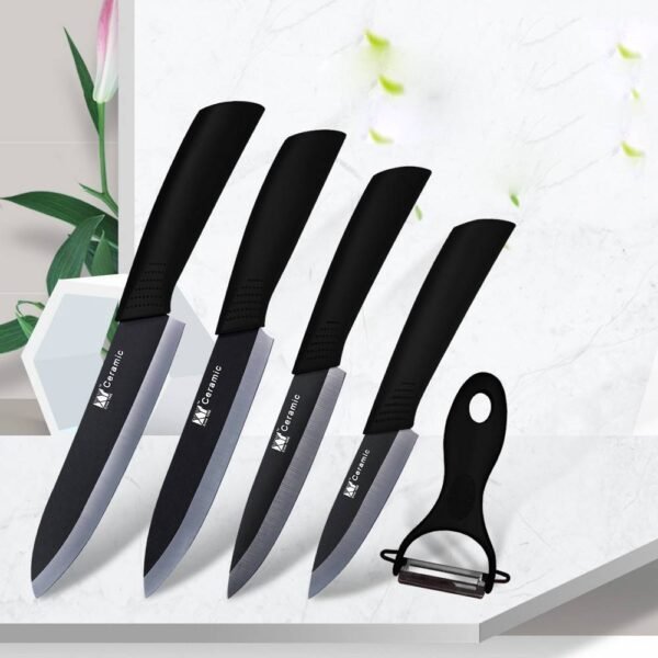 Ceramic knife set black blade ceramic knife - Image 5