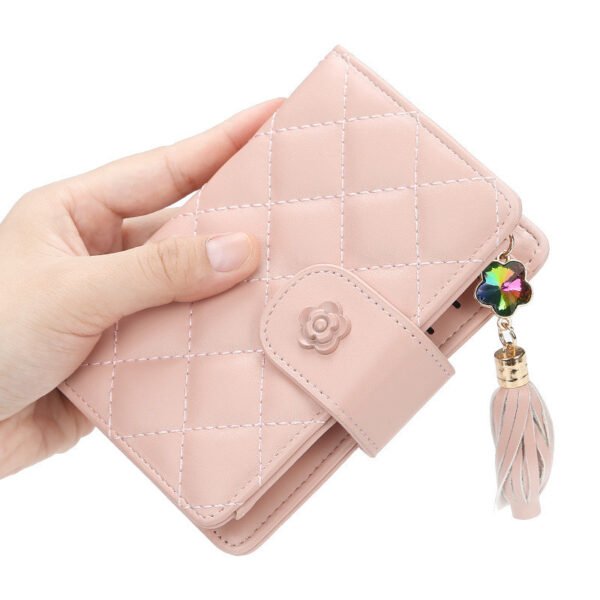 Short Zipper Tassel Wallet Multi-card Card Holder - Image 2