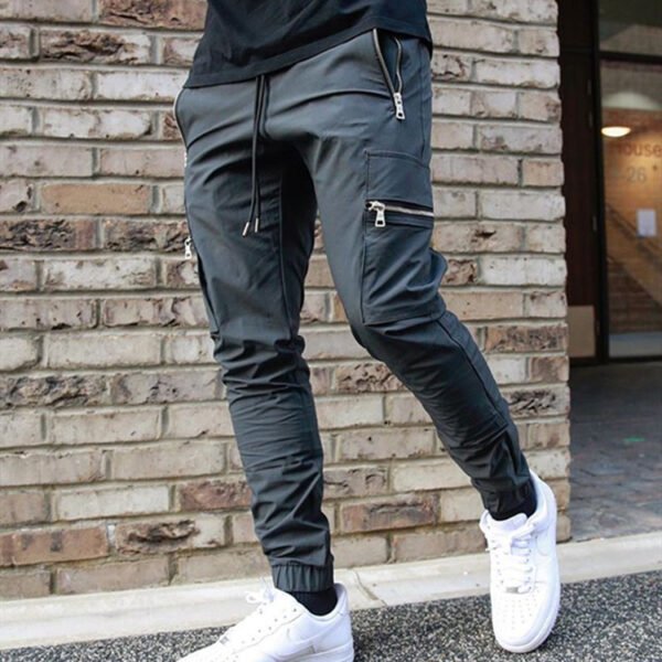 Sports Casual Slim-fit Cargo Pants With Large Pockets - Image 5