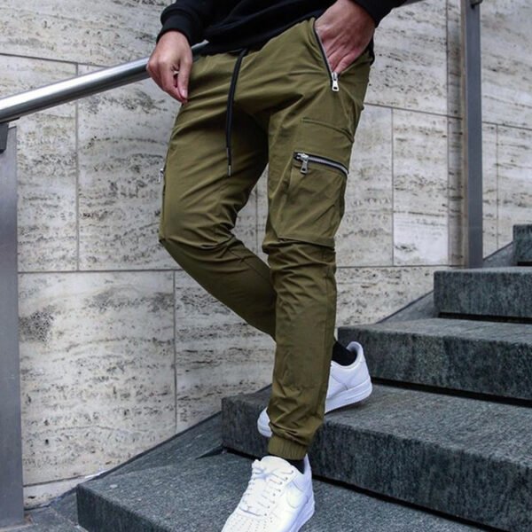 Sports Casual Slim-fit Cargo Pants With Large Pockets - Image 6