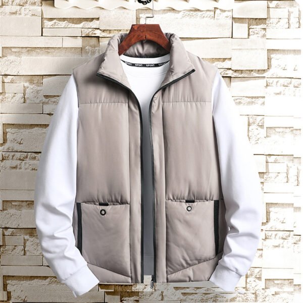 Autumn Men's Casual Cotton Vest Warm - Image 2