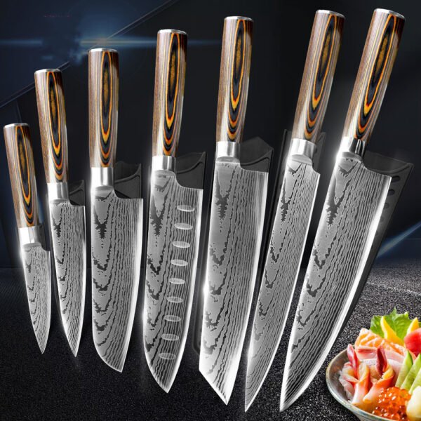 Pattern Steel Kitchen Knife Chef - Image 10