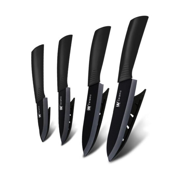 Ceramic knife set black blade ceramic knife - Image 4