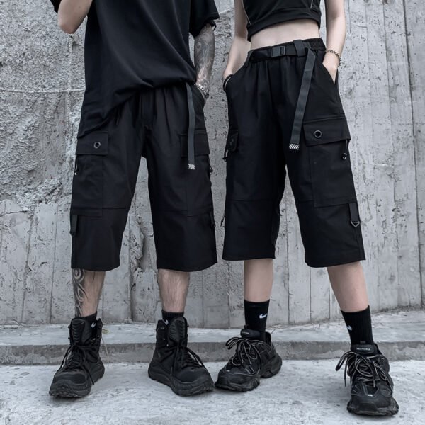 Men's And Women's Workwear Cropped Trousers Loose Wide-leg Shorts