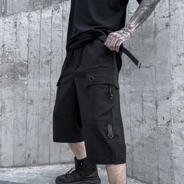 Men's And Women's Workwear Cropped Trousers Loose Wide-leg Shorts - Image 5