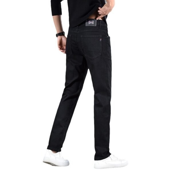 New Slim Fit Youth Casual Straight-leg Cotton Jeans Men - Image 5