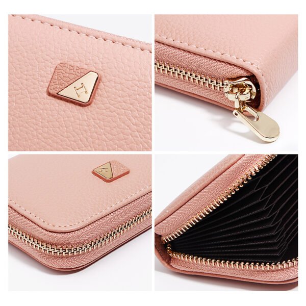 Ladies Fashion Multi-Card Slot Zipper Coin Purse - Image 5