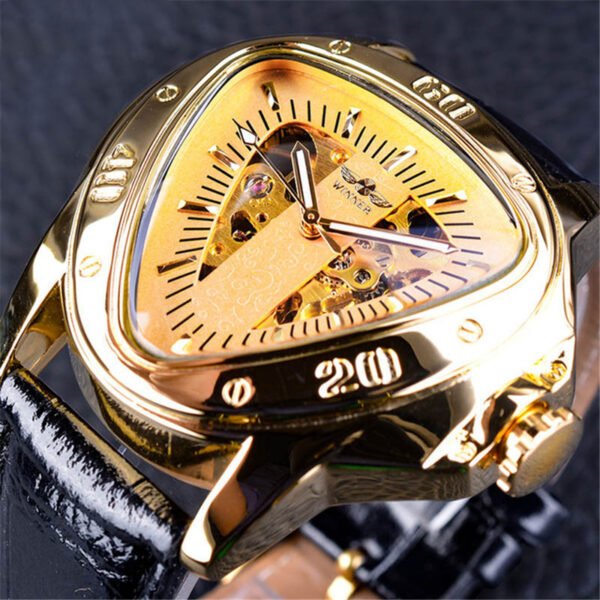 Men's Fashion Casual Hollow Triangle Large Dial Automatic Mechanical Watch - Image 7