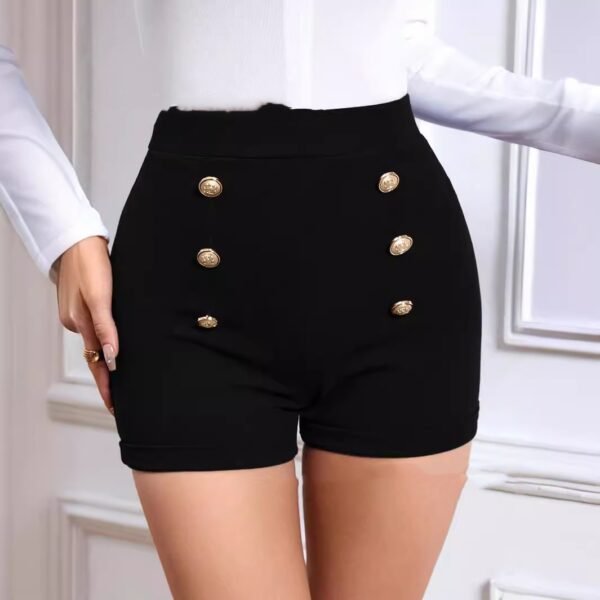 Women's Black Casual Shorts - Image 4